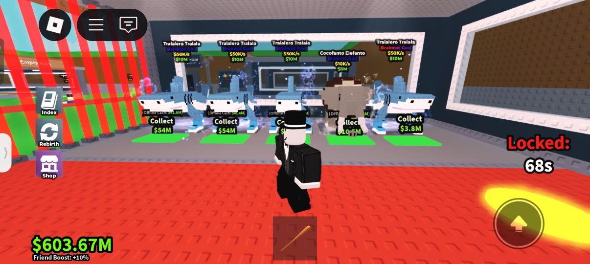 Игра Steal a brainrot, roblox