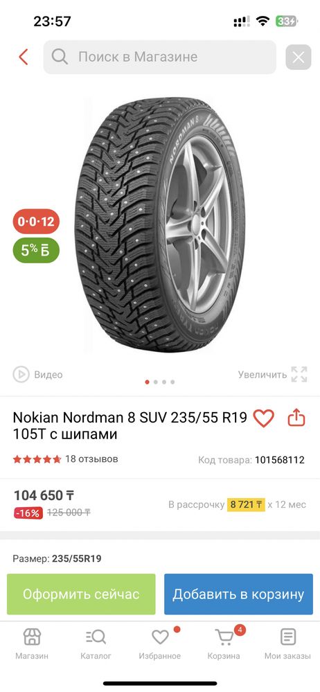 Зимни шина R19 245/55