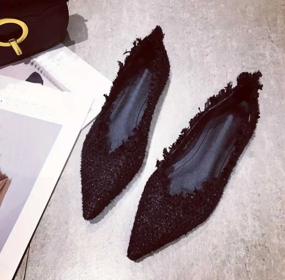Туфли  букле чёрные