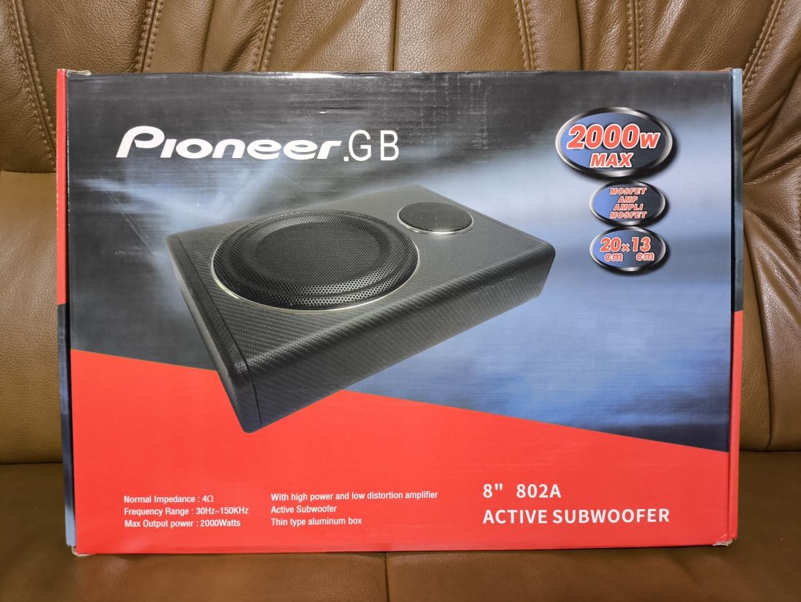 Сабвуфер Pioneer. Под сидение автомобиля. Новый.