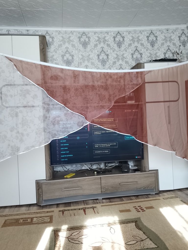 Продам новую штору-арка двухцветную