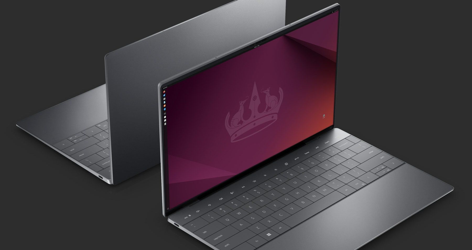 Ubuntu Notebook and Windows Office Windows from