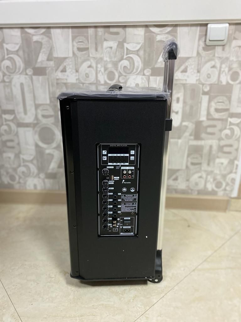 Акустическая портативная Bluetooth USB KARAOKE AUX колонка COV 612