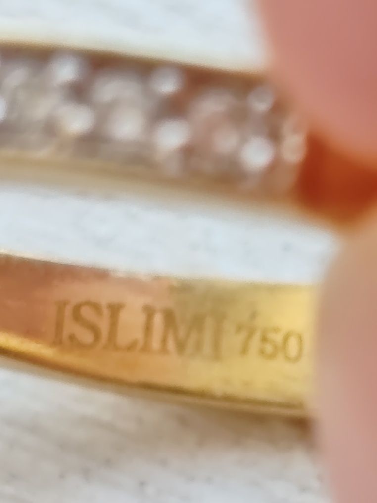 Кольцо с бриллиантами 750 проба бренд ISLIMI