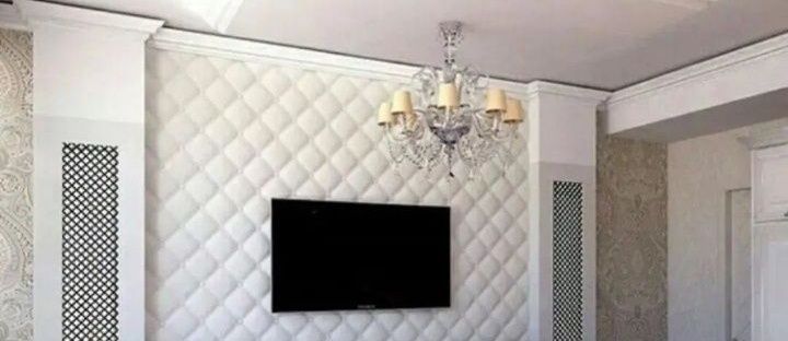 Акция!!. Скидка 30%. 3д Кожа, Волна, 3д кирпичный панель 1кв.Метр 2000