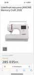 Вышивальная машина Janome 350Е Memory Craft