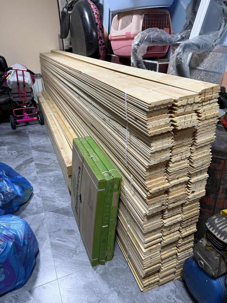 Вагонка Сосна, сорт А-Б, 400*9см, новая в упакоке по 8 шт. Цена в м2