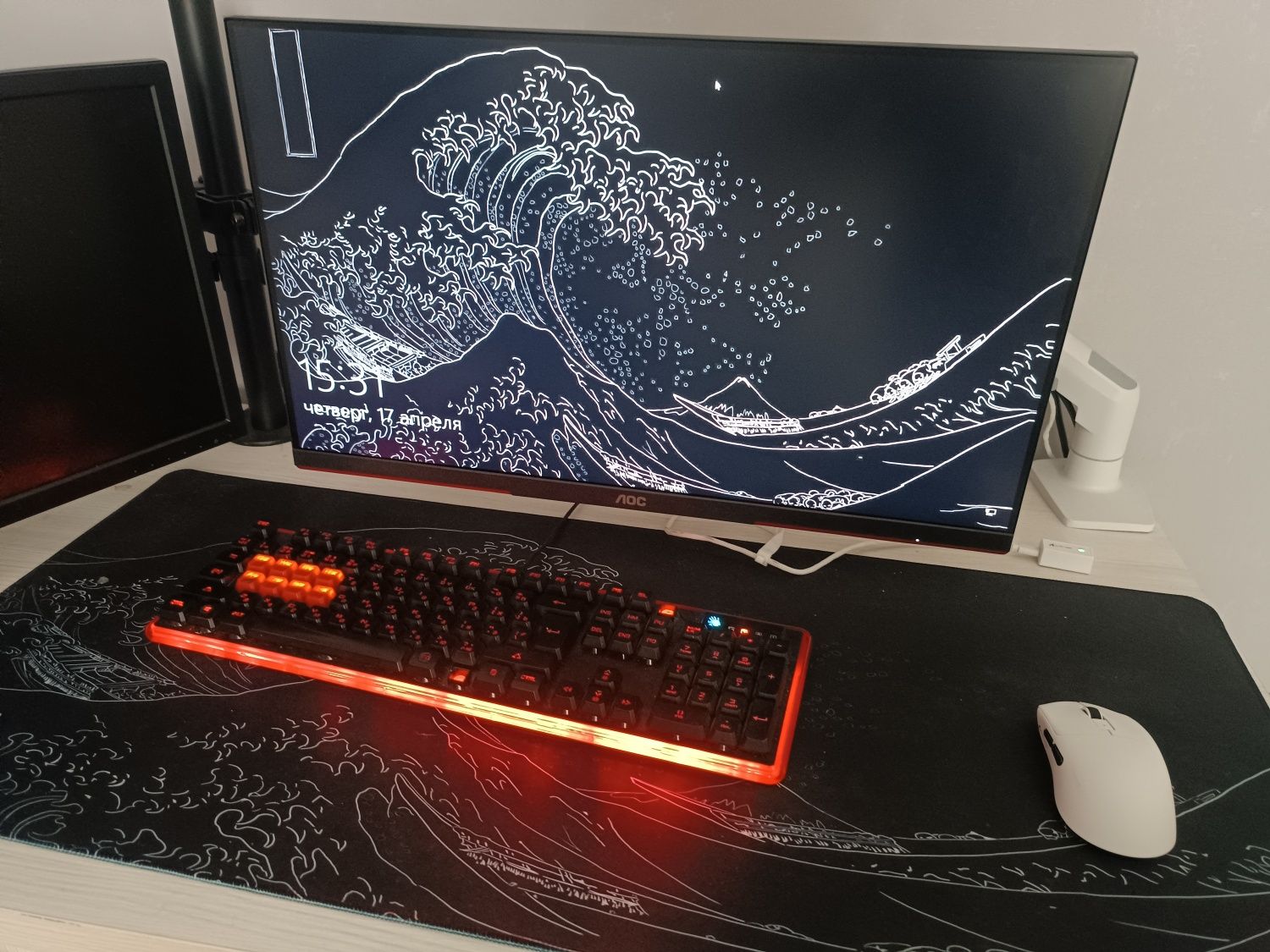 Игровой ПК + 2 Монитора на кронштейнах + Периферия + Кресло DXRacer |