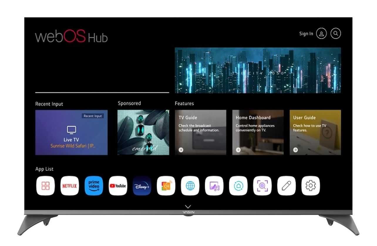 НОВИНКА 2025! YASIN SMART 4K 165см на топовом WebOS от LG пульт указка