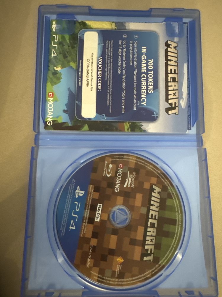 Диск MINECRAFT подходит для Ps5 и Ps4