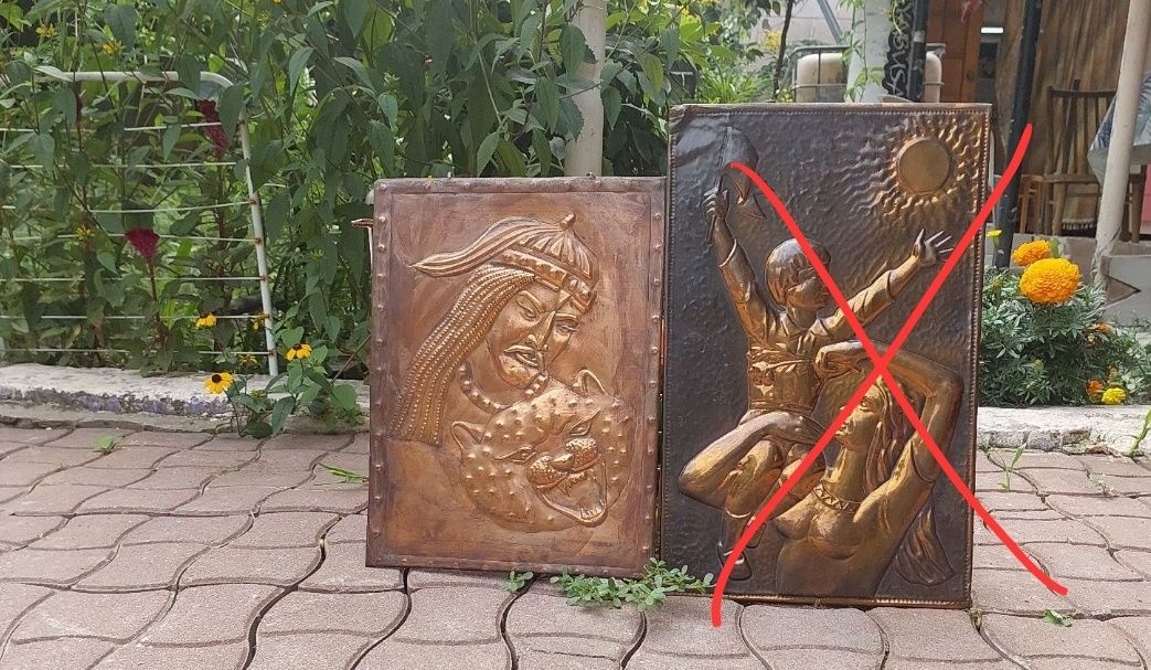 Панно настенное Чеканка по меди из СССР