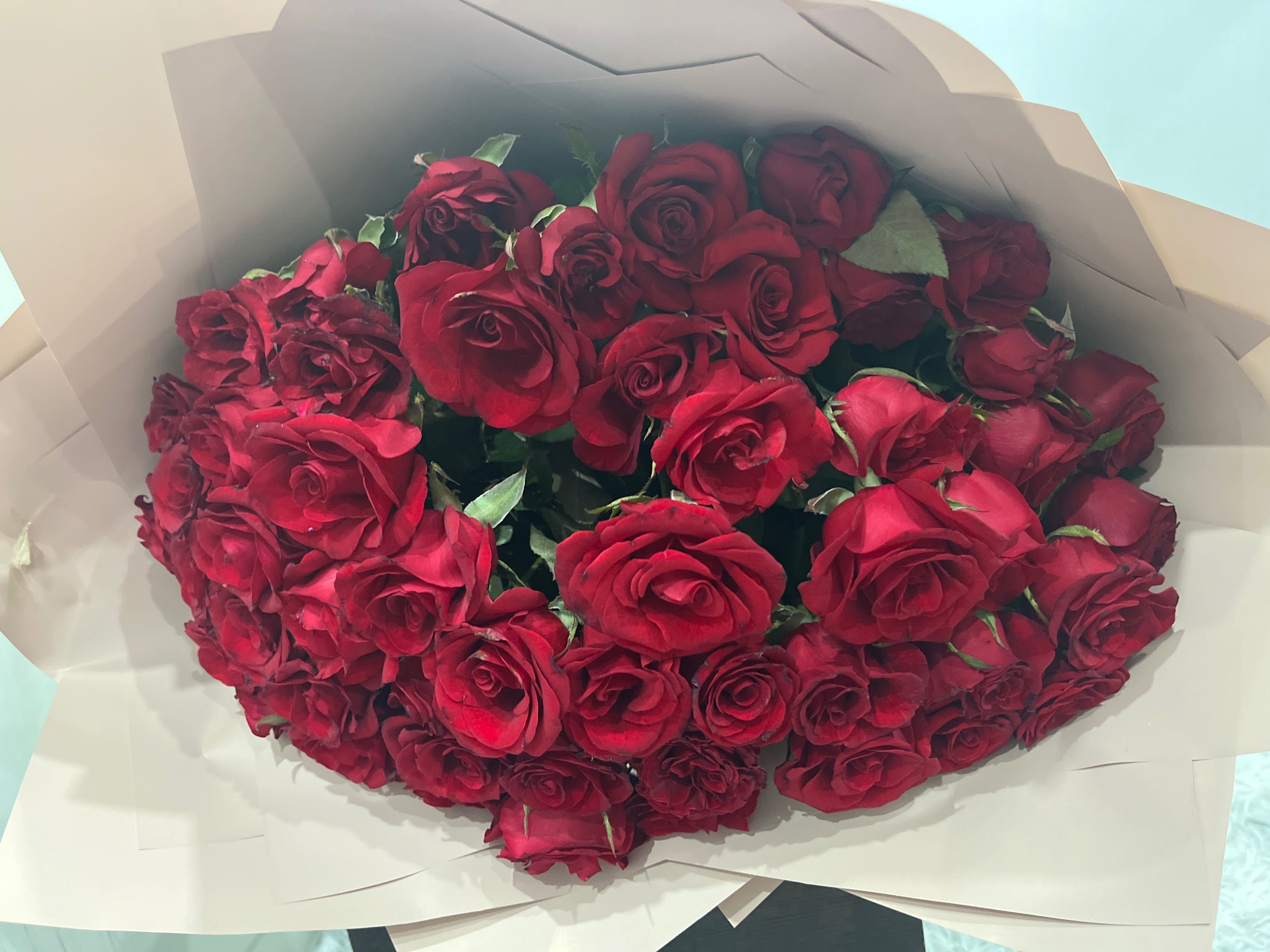 Метровые розы 25+ штук