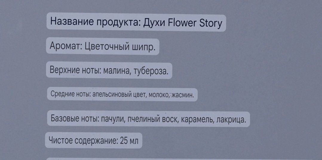 Набор женских парфюмов: Цветочная история