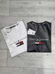 Футболки tommy hilfiger (черный,белый)