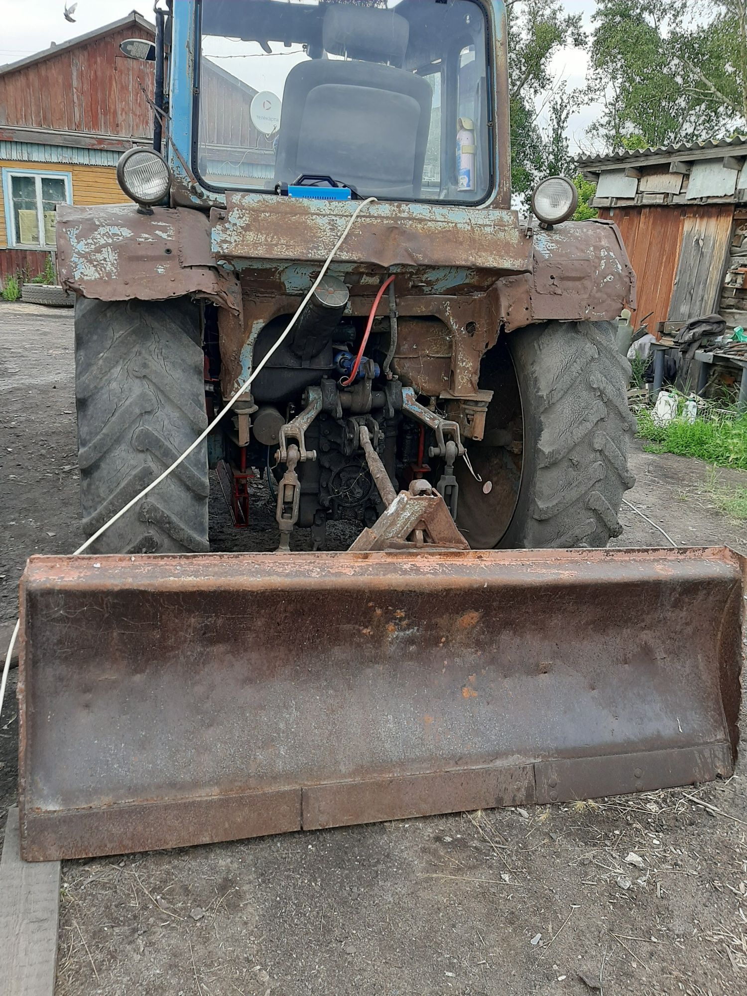 Мтз  82 с новым куном и задним ножом .
