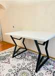 Обеденный стол Status mebel Stat004, 134x80x80 см, белый