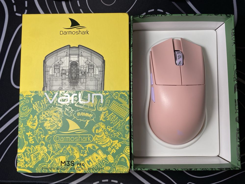 Игровая мышь Darmoshark M3S Pro Three Mode Gaming Mouse (розовый)