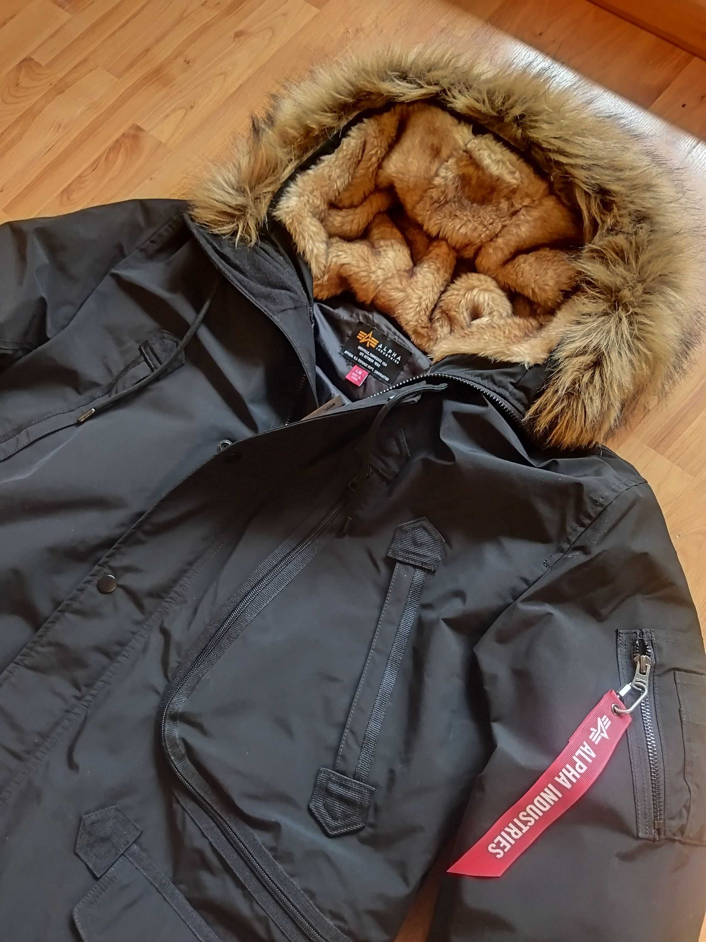 Парка-аляска Alpha Industries (США),зима,до-45,оригинал,новая,р-р 52