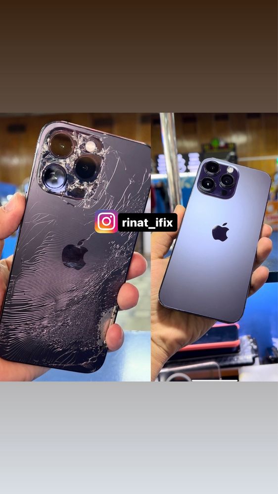 Замена заднего стекло iphone 12/13/13 pro max/14 pro max/15pro max