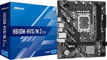 Материнская плата ASRock H610M-HVS подходит для 12–14 поколений Intel