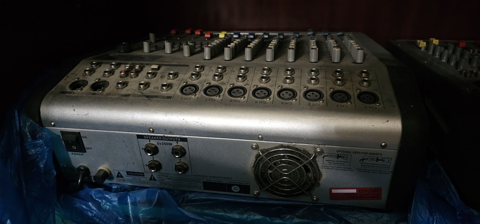 Микшер 8 канала.300ват.