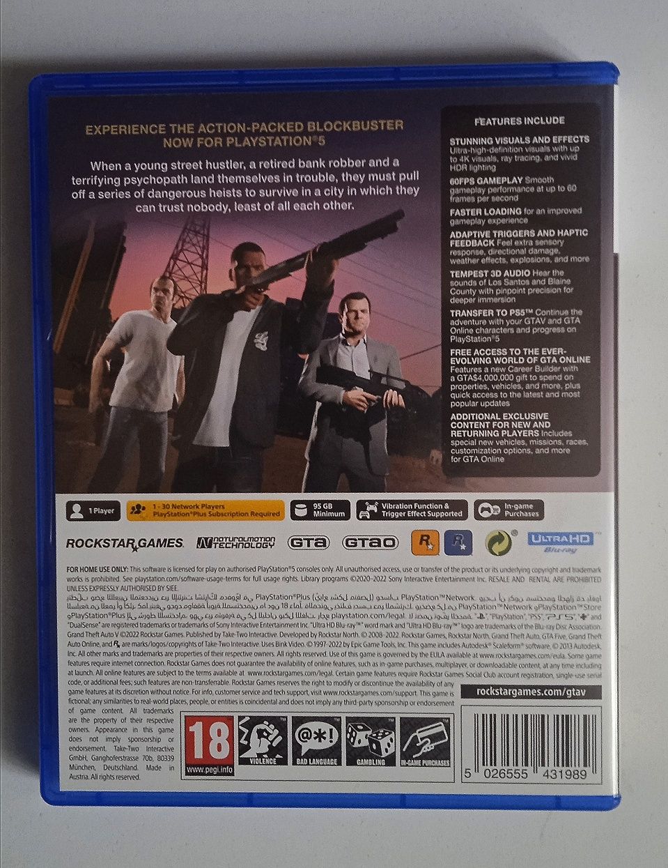 GTA 5 Диск Playstation 5