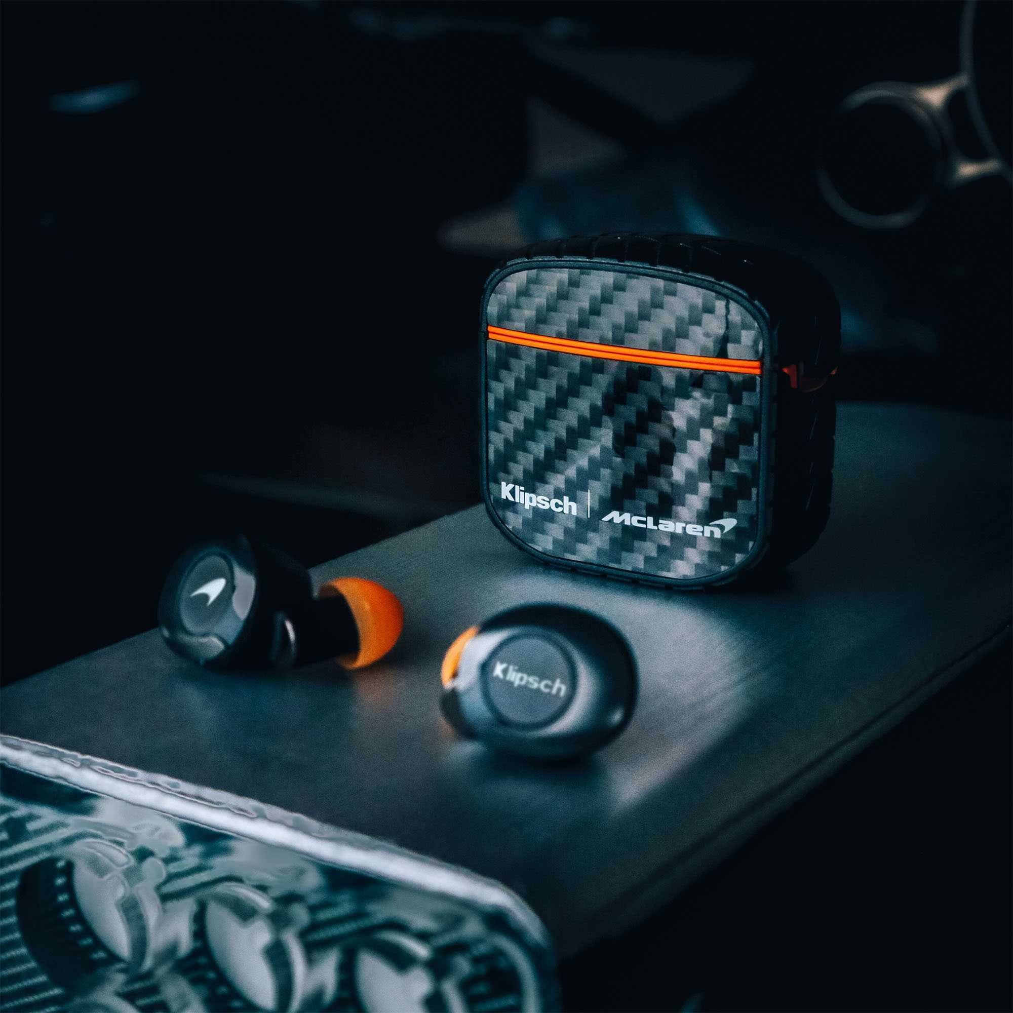 Наушники Klipsch T5 II TRUE Wireless Anc McLaren Edition, черный