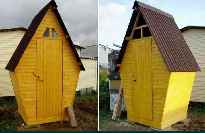 Уличный Деревянные туалет для дачи и Коттеджей