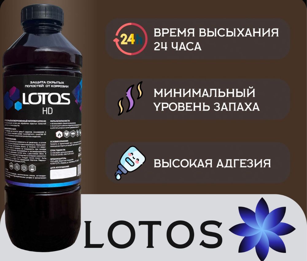 Антикоррозийное покрытие / Антикор для скрытых полостей LOTOS HD
