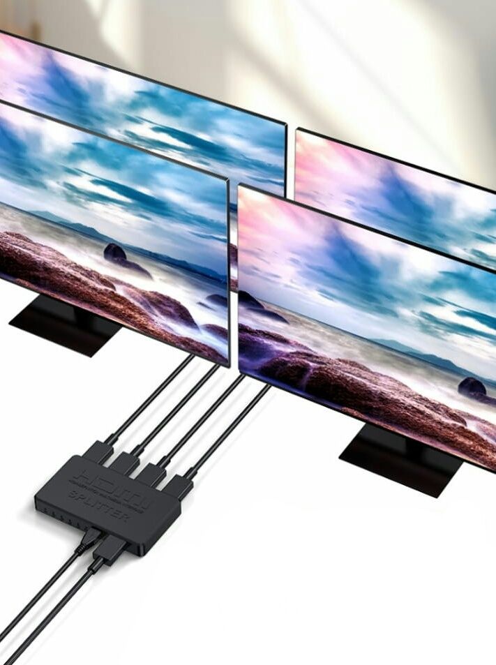 Сплиттер 4K HDMI 1x4, разветвитель, переходник, адаптер