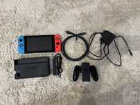 Nintendo Switch (HAC-001) Neon blue Neon red со всеми комплектующими