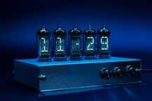 Часы на лампах ВЛИ ИВ-4 СССР Nixie clock ретро винтаж hitech cyberpunk