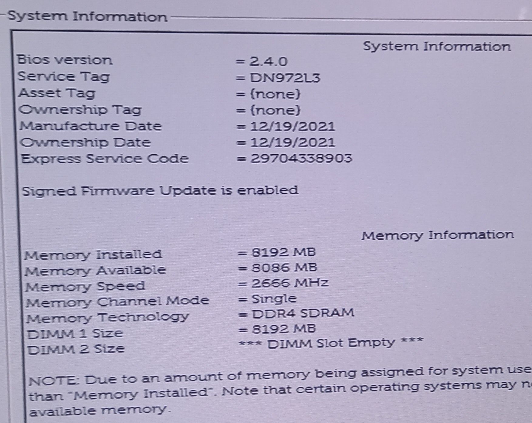 Компьютер Dell Vostro 3681, Core i3-10100, 3,6 GHz, 256 Gb, RAM 8