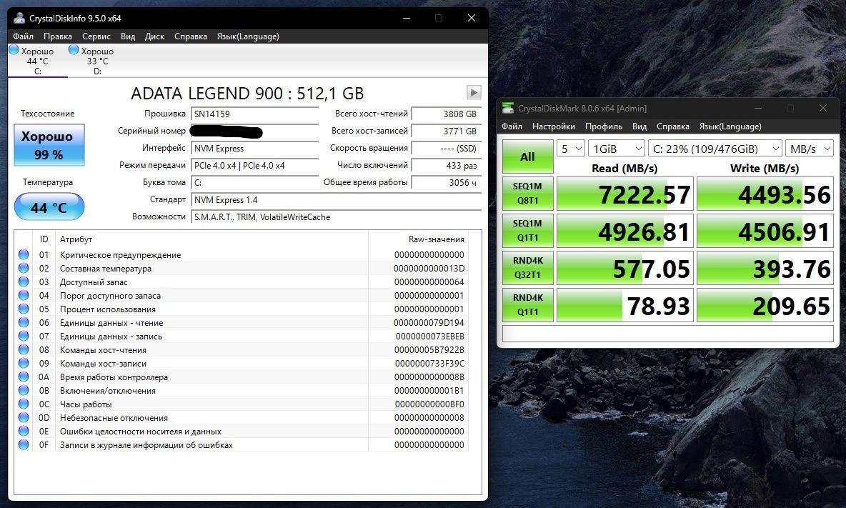SSD M2 ADATA Legend 900 512 Gb