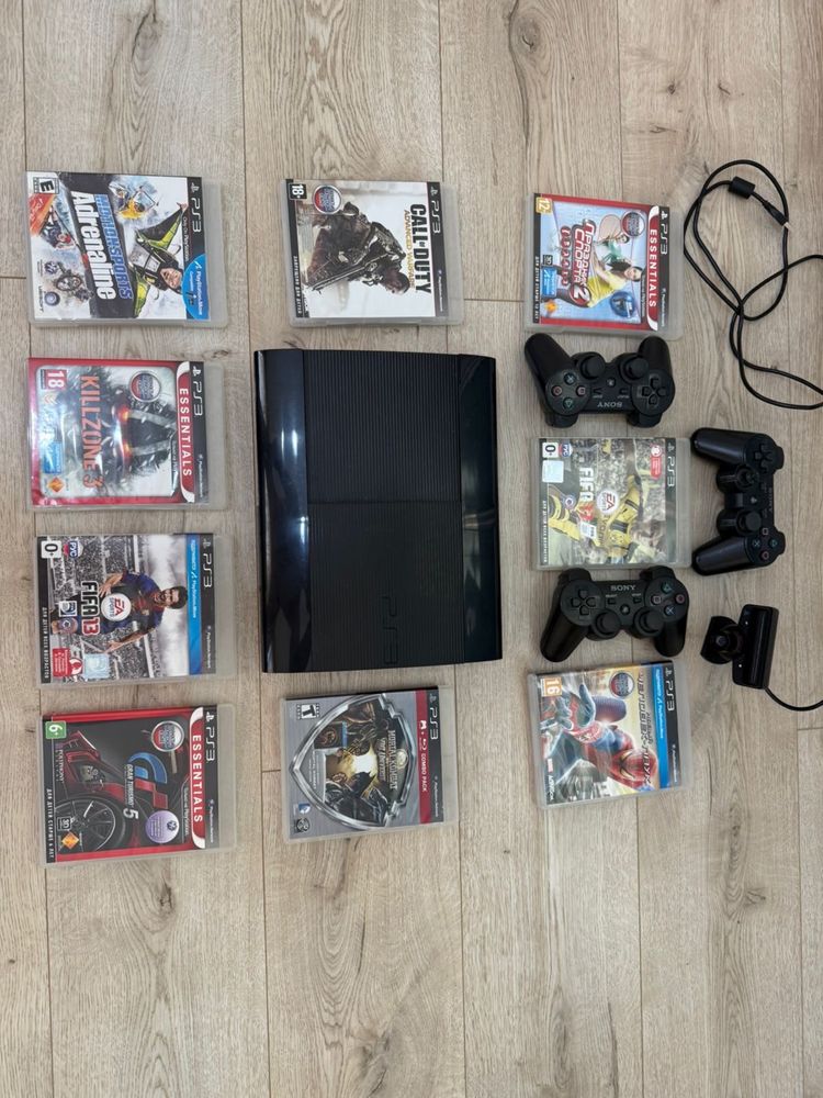 Плейстейшн 3 с камерой и 9 игр