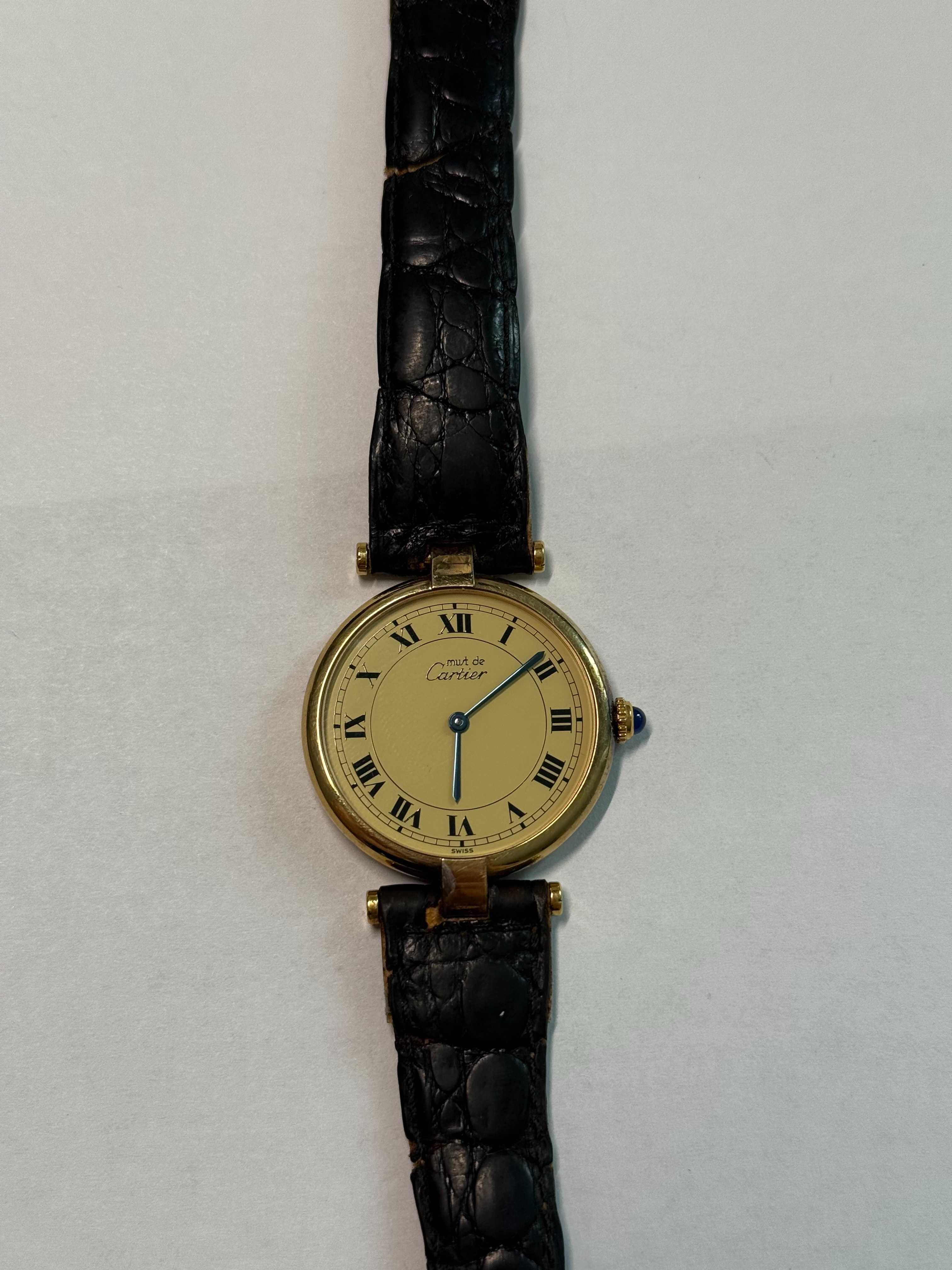 Часы CARTIER Vermeil винтажные унисекс