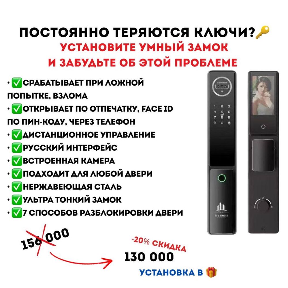 Замок электронный My Home K18
