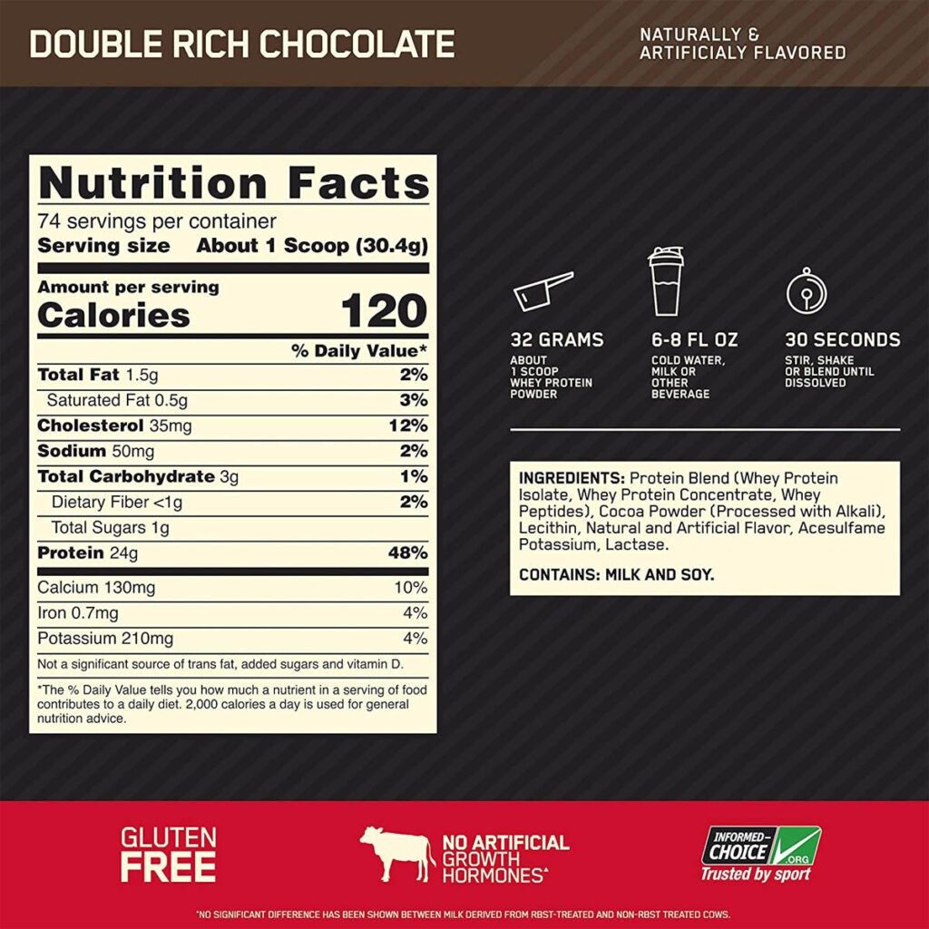 Optimum nutrition gold standard whey 2.27 kg протеин