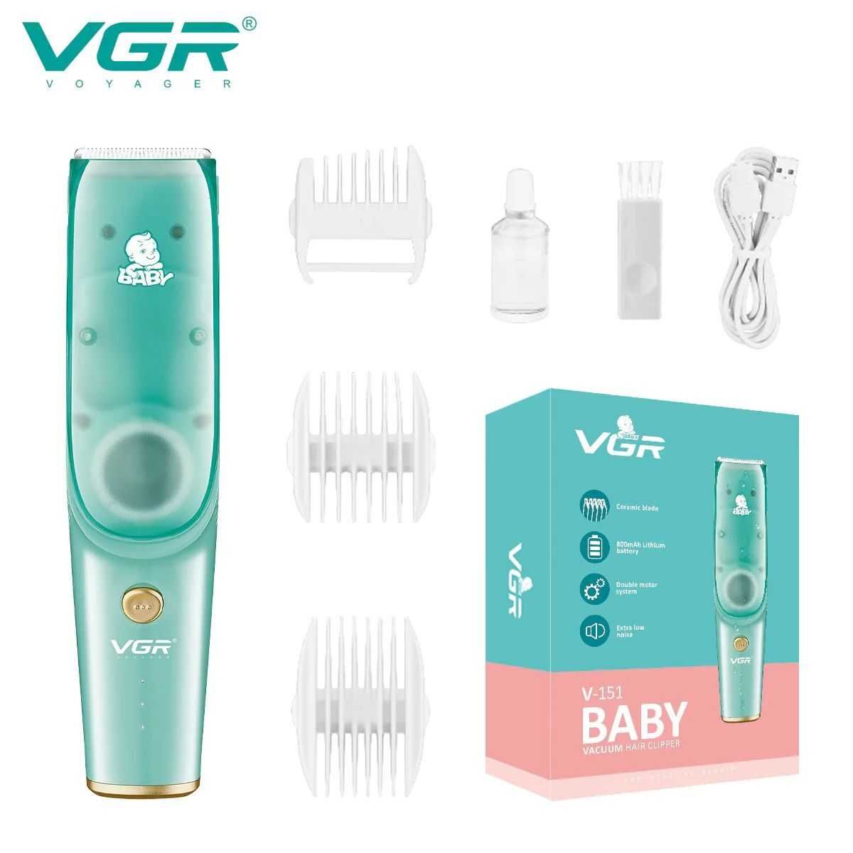Машинка с вытяжкой для Стрижки Детей и Младенцев VGR Baby V-151
