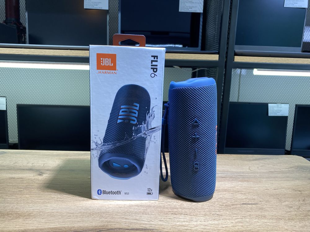 Портативная колонка JBL Flip 6, синий, 30 Вт, 10299/А10