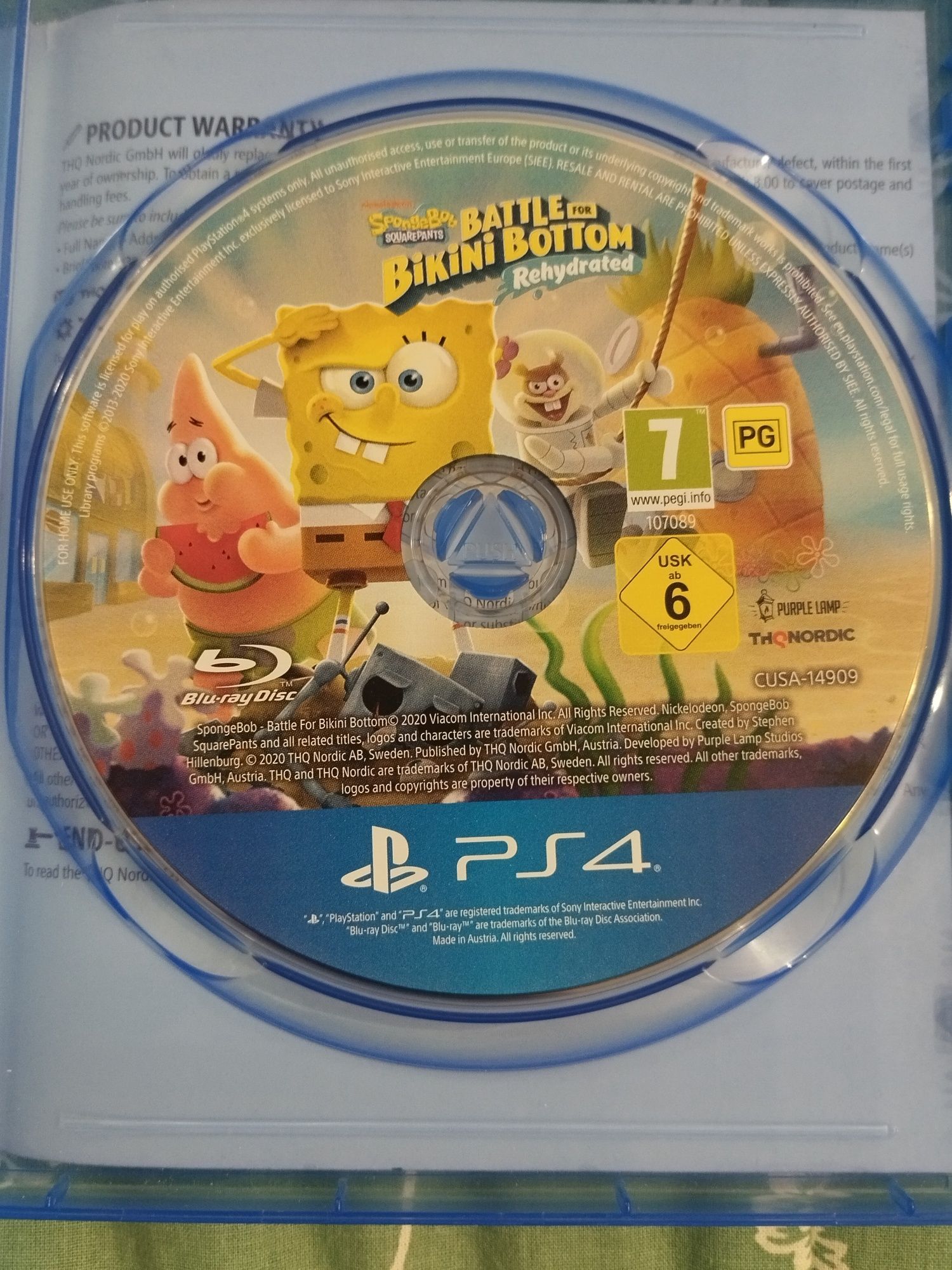 BATTLE for Bikini Bottom/Битва за бикини боттом игра на ps4.