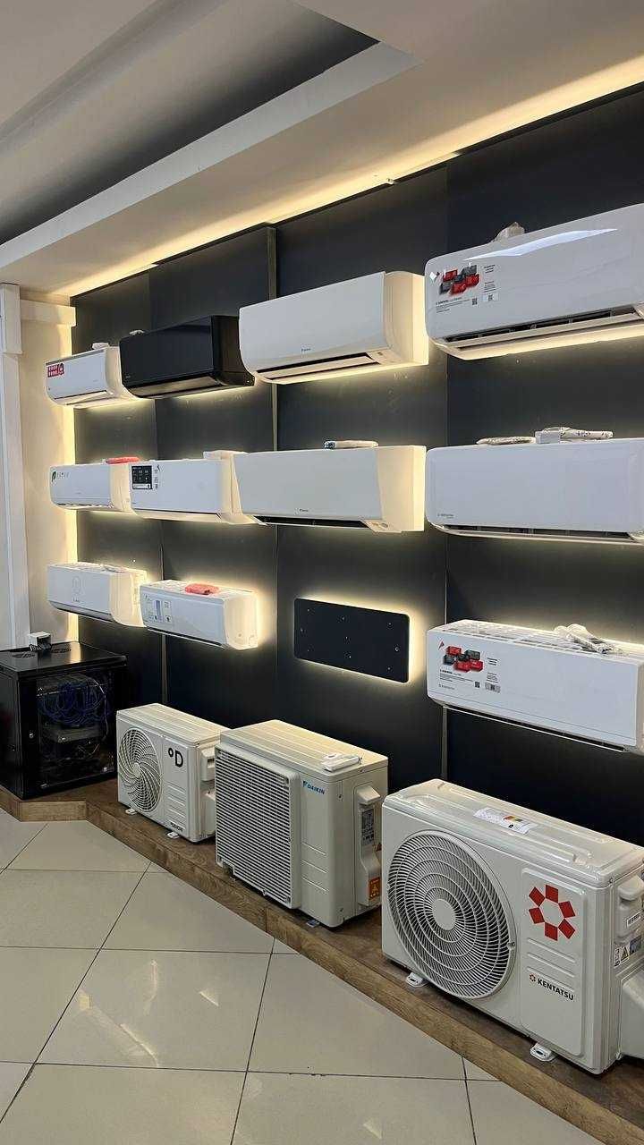 Кондиционер полупромышленные Кассетные Колонные Напольные с УСТАНОВКОЙ