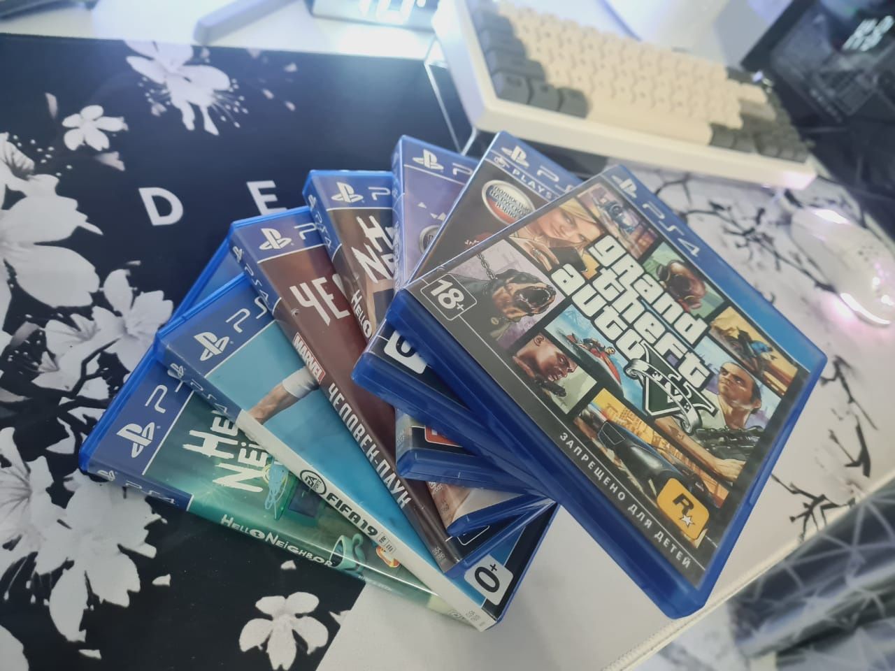 Ps4 pro 1 TB, 7 игр, 200к