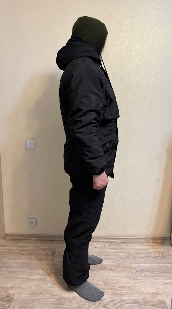Зимний бушлат с ватными штанами