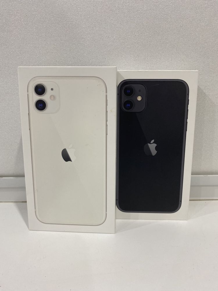 IPhone 11 64 GB в белом и черном цвете, в хорошем состоянии