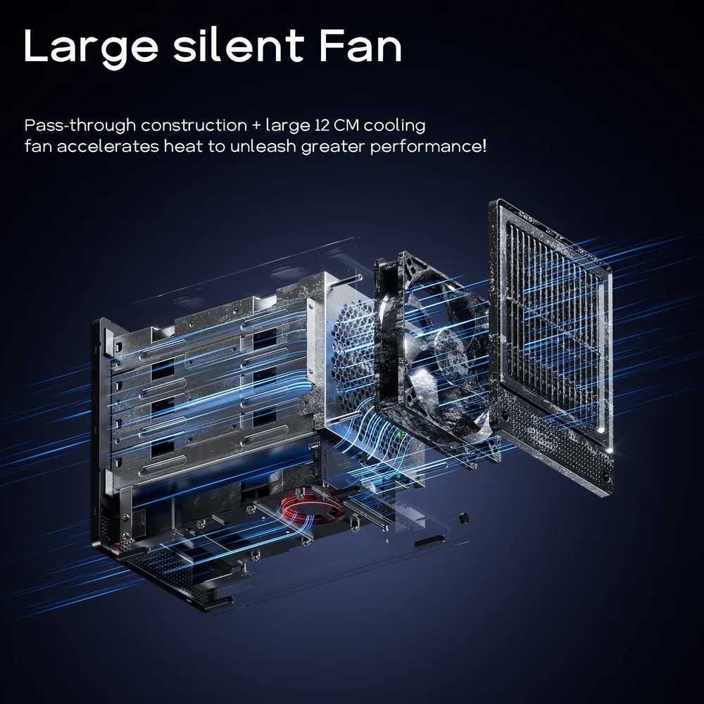 Сетевое хранилище AOOSTAR WTR PRO Ryzen 7 5825u 4 Bay Nas Mini PC