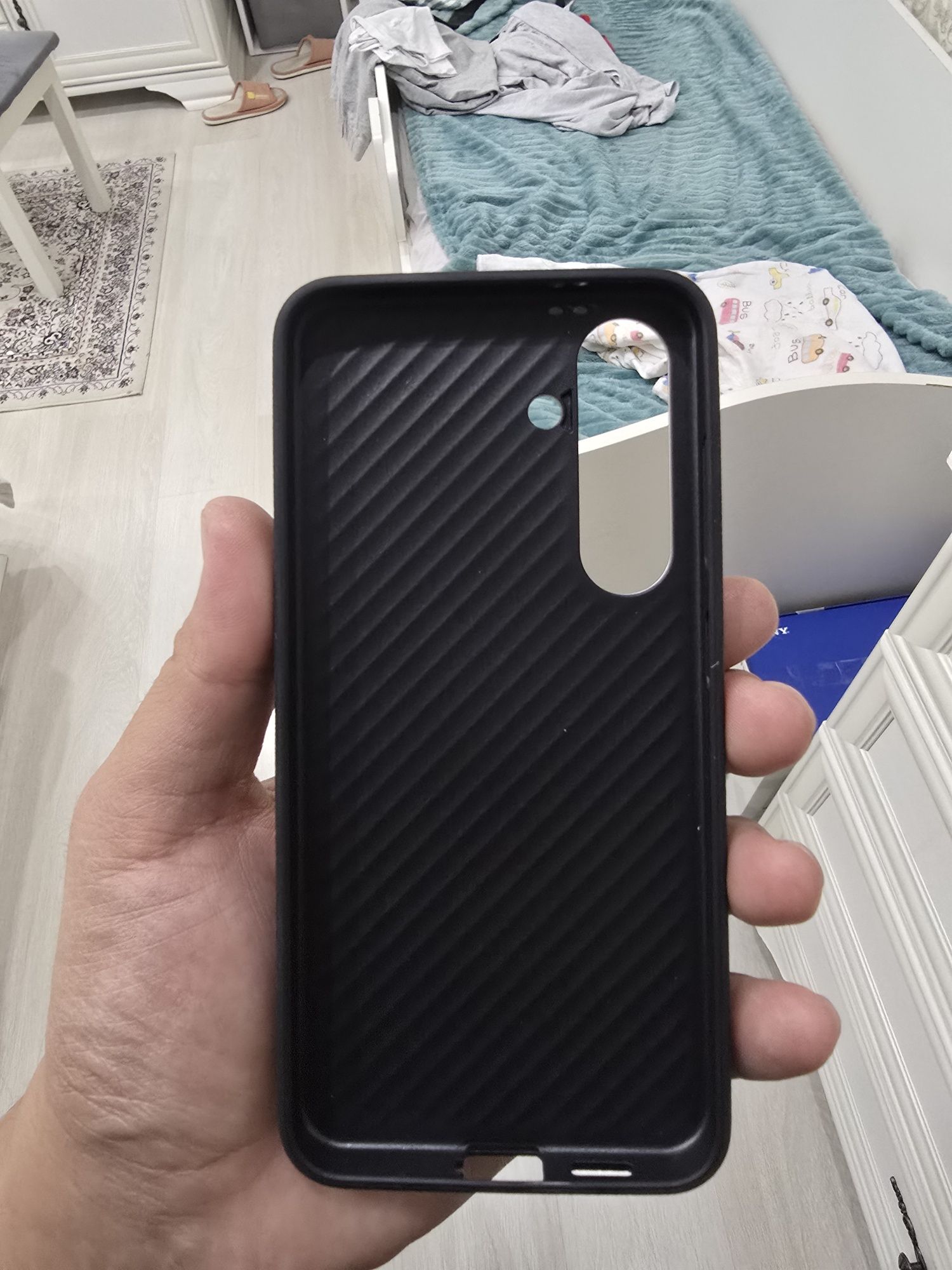 Оригинальный кожаный чехол на Samsung Galaxy S24