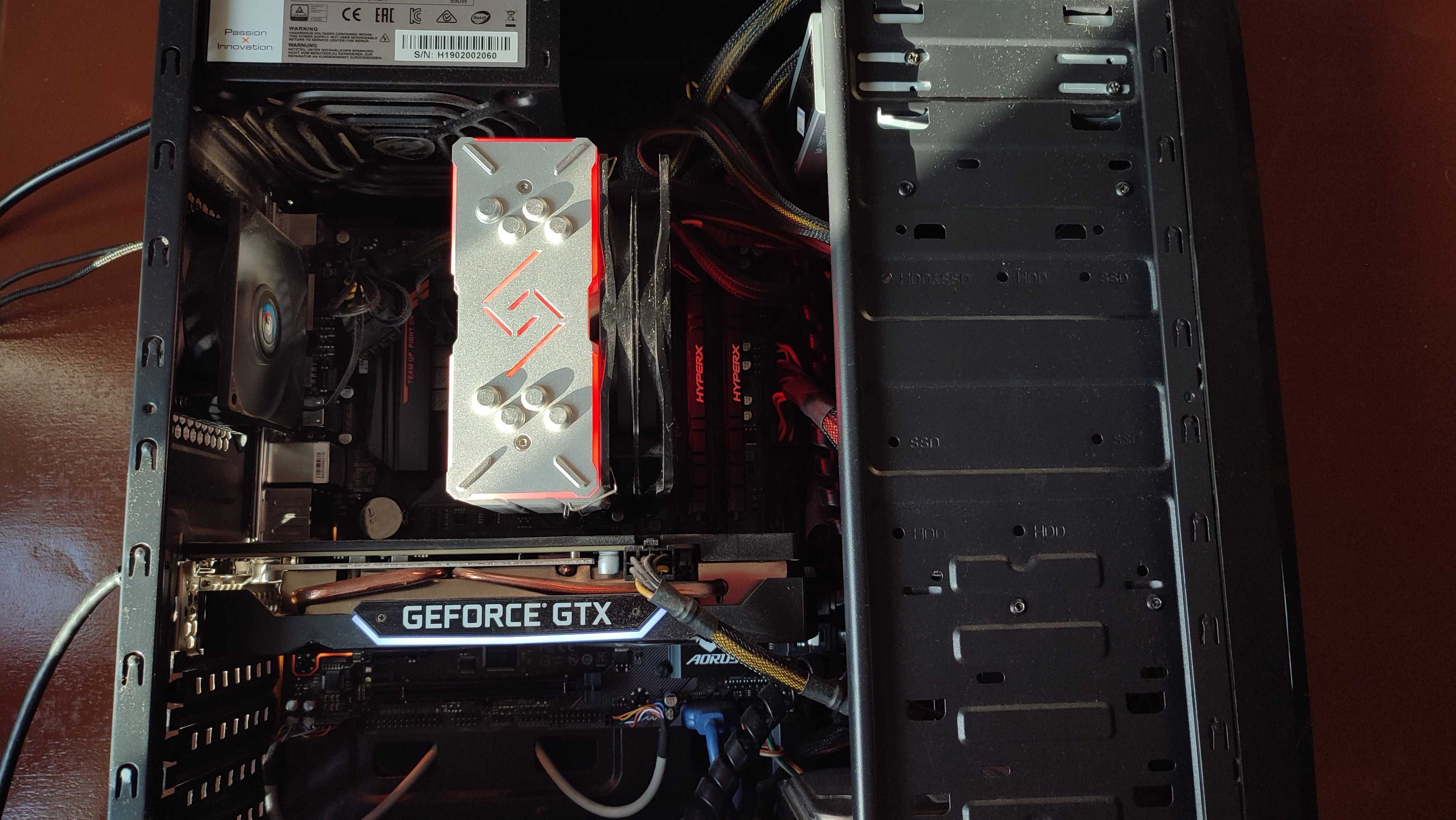 Готовый Игровой/Рабочий ПК GTX 1660 Super + Ryzen 5 2600 + 16 ГБ ОЗУ