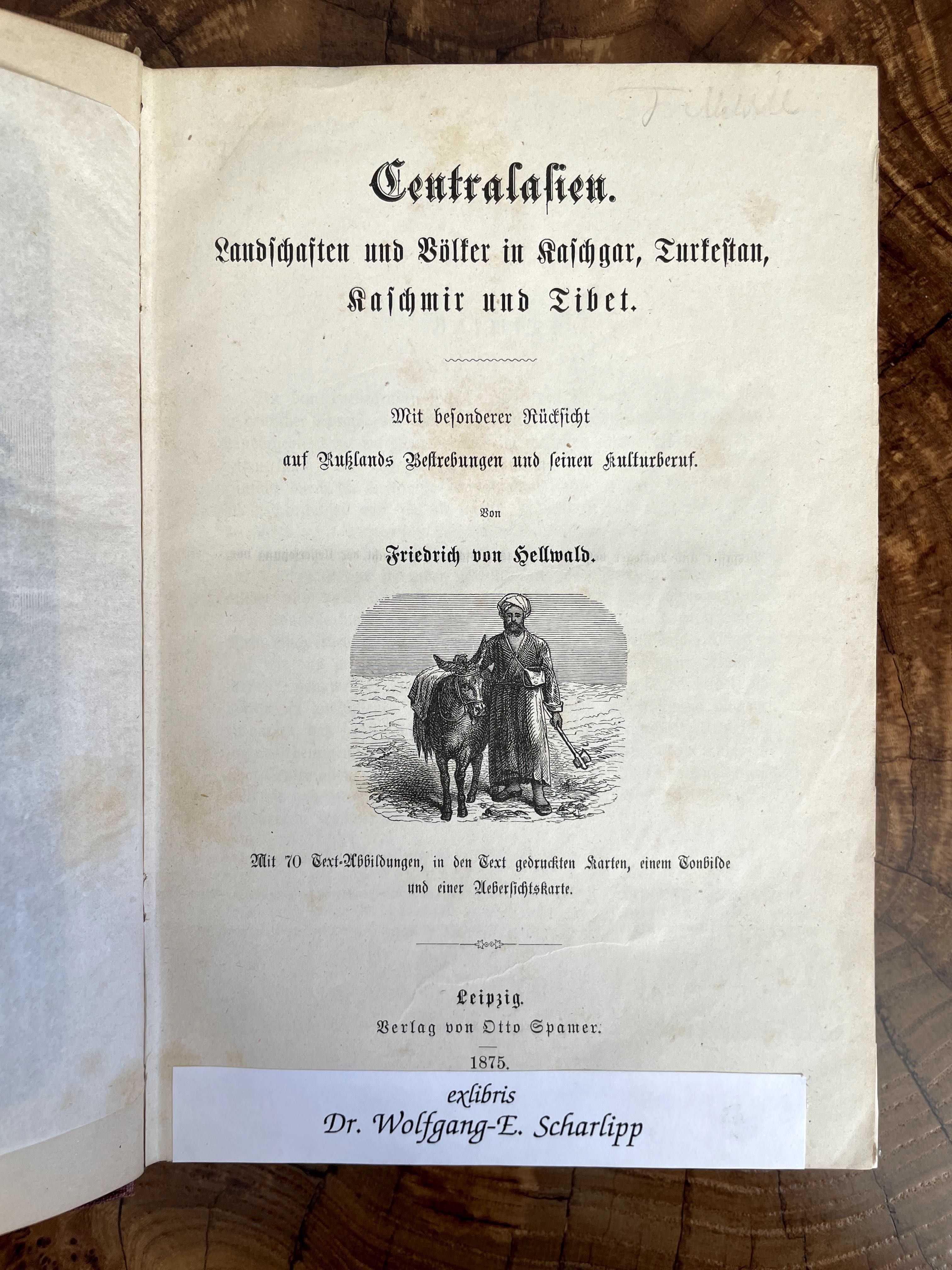 Антикварная книга 1875 года История Казахстана Узбекистана Кыргызстана