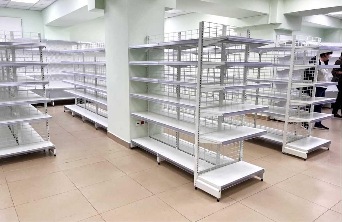 Стеллаж металлический сборный, полка стеллаж, полка металлическая ptts